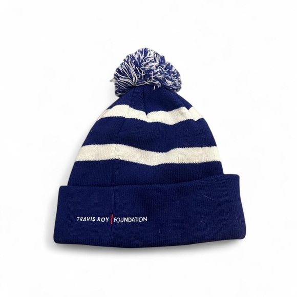 47 Brand Junior Beanpot Jimmy Fund Beanie Hat Navy Blue and white - Picture 3 of 3